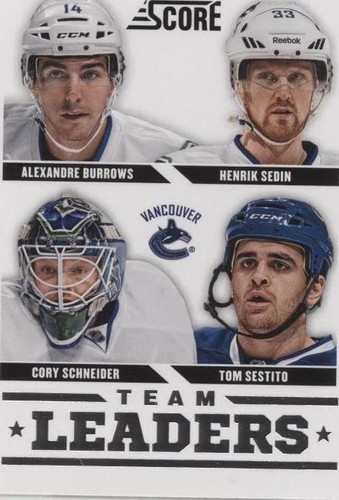 2013-14 Score - Alexandre Burrows Cory Schneider Henrik Sedin #578