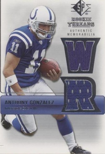2007 SP Rookie Threads Anthony Gonzalez #RT-AG