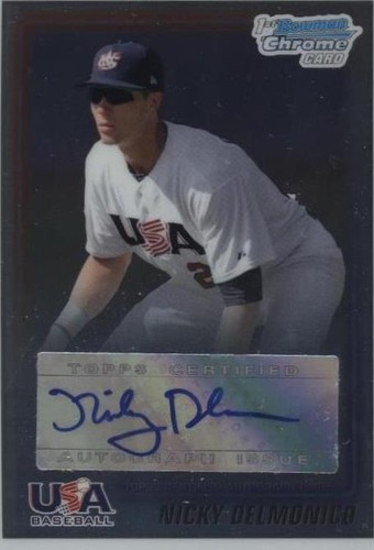 2010 Bowman Chrome - Nick Delmonico #USA-ND
