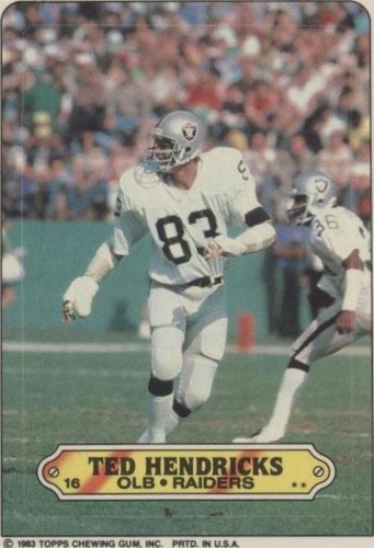 1983 Topps Ted Hendricks #16