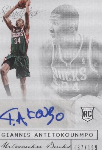 Giannis Antetokounmpo 2013-14 PANINI ROOKIE RC #194