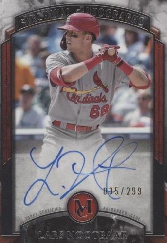 Lars Nootbaar 2025 Topps Museum Collection Dual Relic Autograph