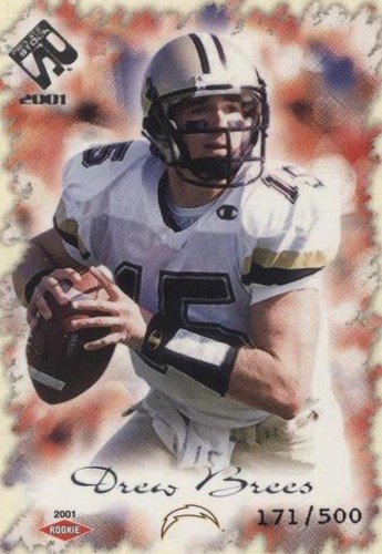 2001 Pacific Private Stock Drew Brees #160