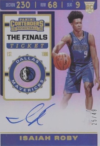 2019-20 Panini Contenders - Isaiah Roby #133