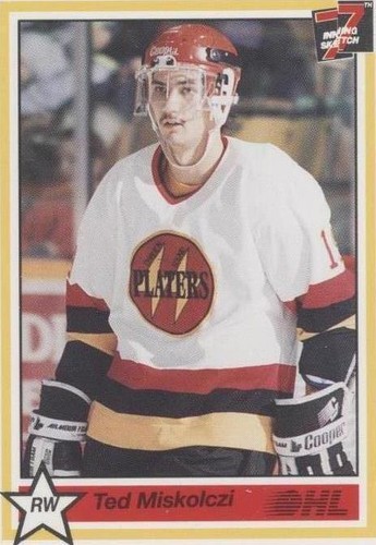1990-91 7th Inning Sketch OHL - Ted Miskolczi #290