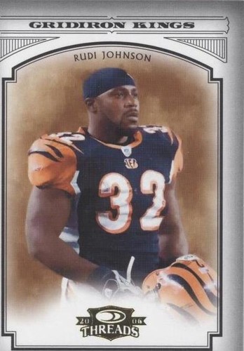 2006 Donruss Threads Rudi Johnson #PGK-46