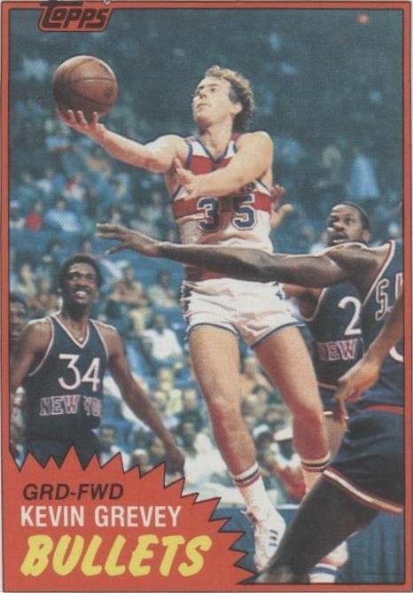 1981-82 Topps - Kevin Grevey #96E