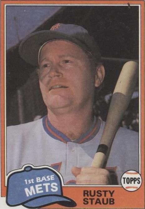 1981 Topps Traded - Rusty Staub #835