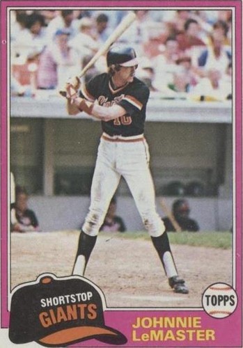 1981 Topps - Johnnie LeMaster #84