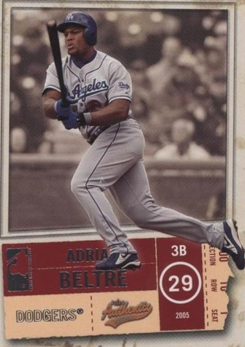 2005 Fleer Authentix - Adrian Beltre #77