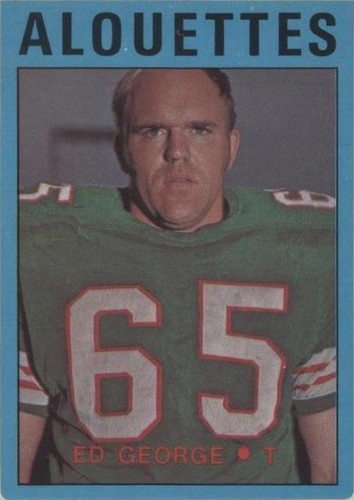 1972 O-Pee-Chee Canadian Football League Ed George #14