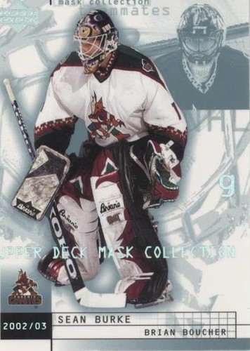 2002-03 Upper Deck Mask Collection - Brian Boucher Sean Burke #65