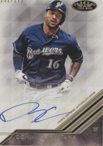 2018 Topps Tier One - Domingo Santana #BA-DOS