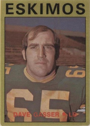 1972 O-Pee-Chee Canadian Football League Dave Gasser #94