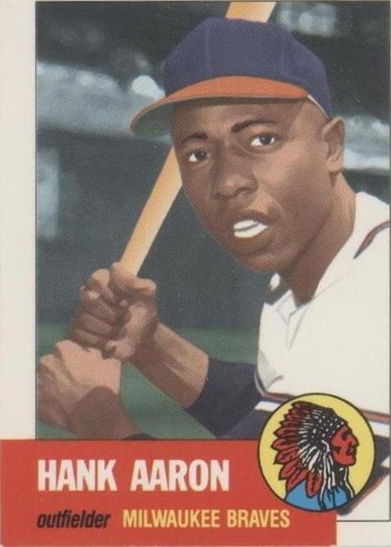 Hank Aaron Topps Archive Card Reprint of 1953 Card # 317 | eBay