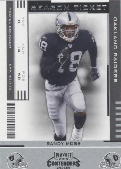 2005 Playoff Contenders Randy Moss #72