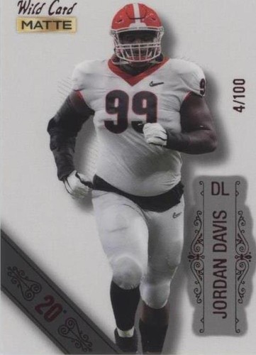 2022 Wild Card MATTE Jordan Davis #MB-69