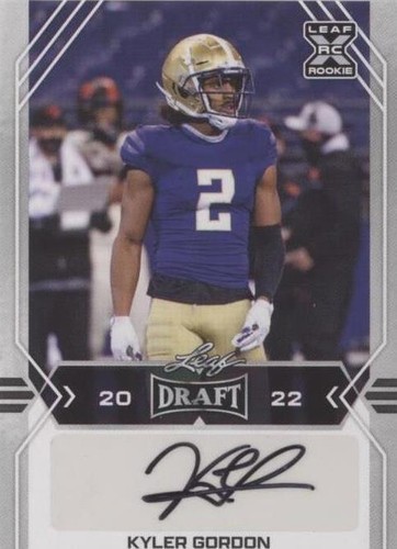 2022 Leaf Draft Kyler Gordon #BA-KG1