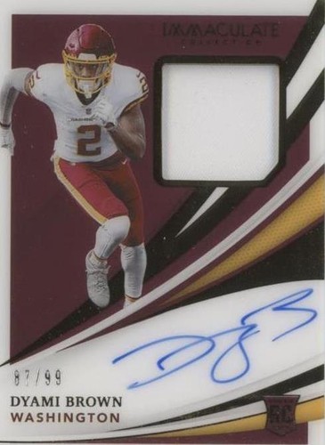 2021 Panini Immaculate Collection Dyami Brown #128