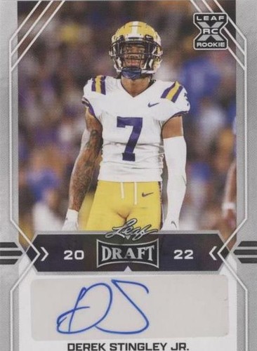 2022 Leaf Draft Derek Stingley Jr. #BA-DS1