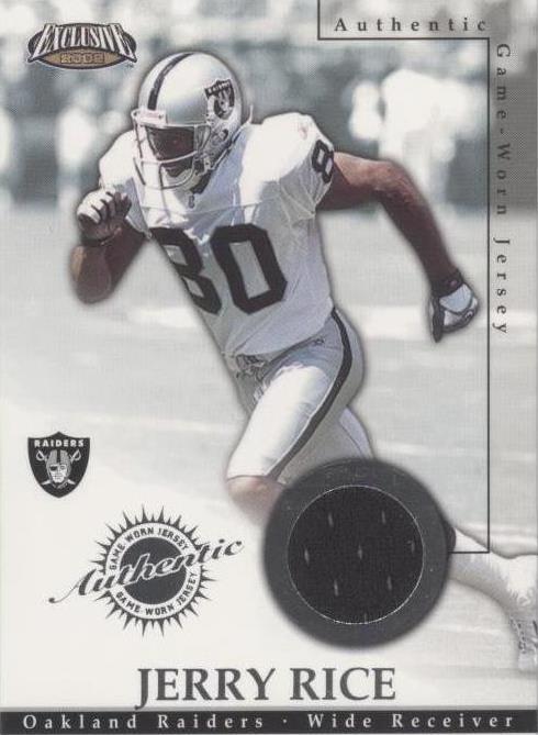 2002 Pacific Exclusive - Game-Worn Jerseys #36 Jerry Rice (MEM) for ...
