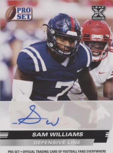 2022 Leaf Pro Set Draft Sam Williams #PSA-SW1