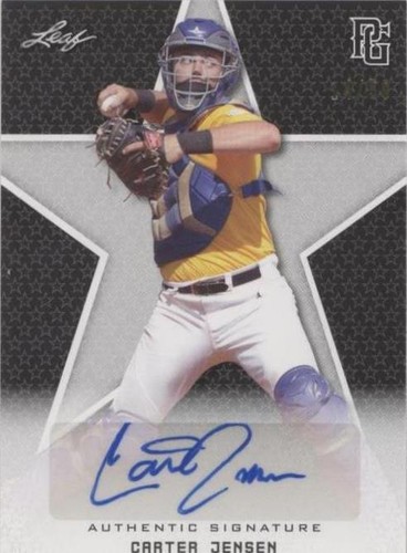 2020 Leaf Perfect Game National Showcase - Carter Jensen #BA-CJ1