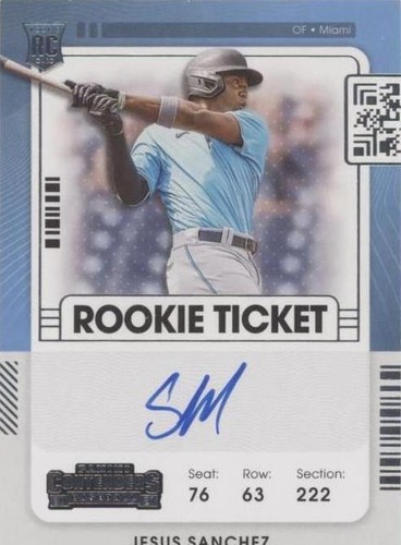 2021 Panini Contenders - Jesus Sanchez #124