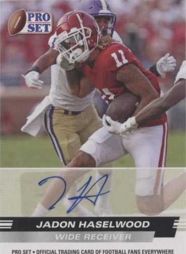 2022 Leaf Pro Set Draft Jadon Haselwood #PSA-JH3