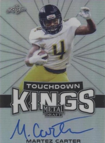 2018 Leaf Metal Draft Martez Carter #TK-MC1