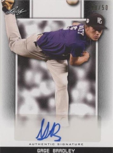 2019 Leaf Perfect Game National Showcase - Gage Bradley #BA-GB1