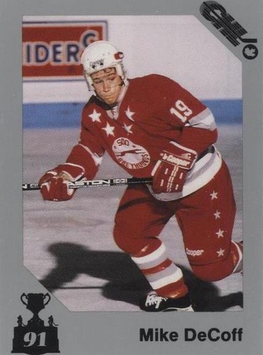 1990-91 7th Inning Sketch CHL Memorial Cup - Mike Decoff #15