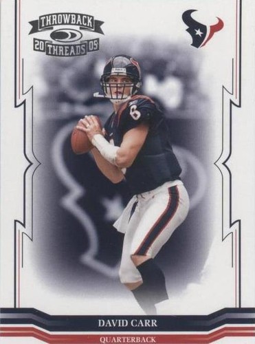 2005 Donruss Throwback Threads David Carr #60