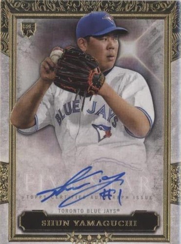 449 Shun Yamaguchi Toronto Blue Jays RC 2020 Topps Gold Star