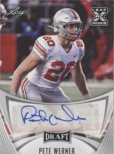 2021 Leaf Draft Pete Werner #BA-PW2