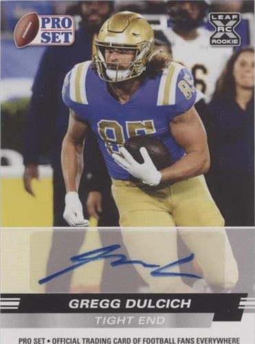 2022 Leaf Pro Set Draft Greg Dulcich #PSA-GD2