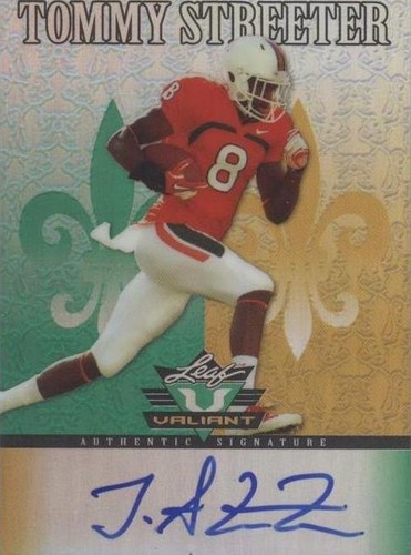 2012 Leaf Valiant Tommy Streeter #TS1