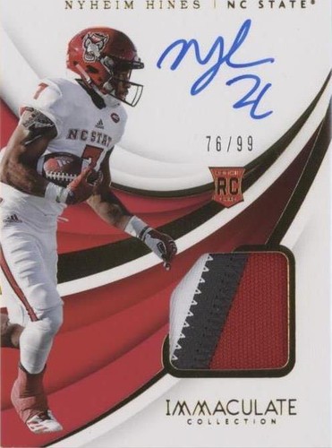 2018 Panini Immaculate Collection Collegiate Nyheim Hines #126