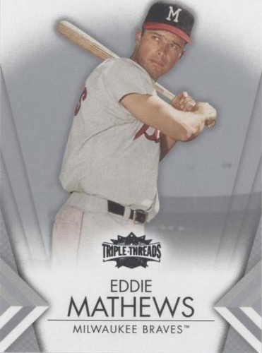 2012 Topps Triple Threads - Eddie Mathews #57