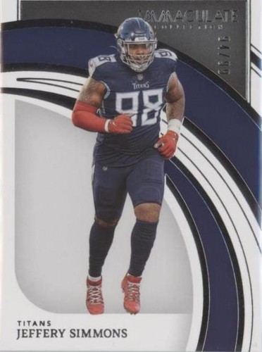 2022 Panini Immaculate Collection Jeffery Simmons #100