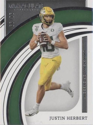 2022 Panini Immaculate Collection Collegiate Justin Herbert #4