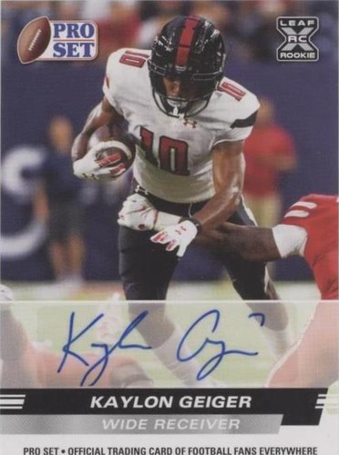 2022 Leaf Pro Set Draft Kaylon Geiger #PSA-KG2