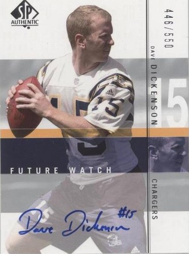 2001 SP Authentic Dave Dickenson #131