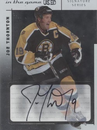 2003-04 In the Game-Used Signature Series - Joe Thornton #A-JT