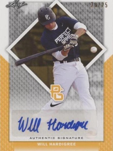 2016 Leaf Perfect Game National Showcase - Will Hardigree #BA-061
