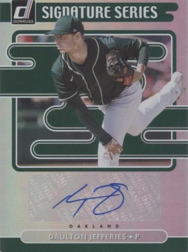 2021 Panini Donruss - Daulton Jefferies #SS-DJ