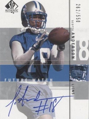 2001 SP Authentic Scotty Anderson #137