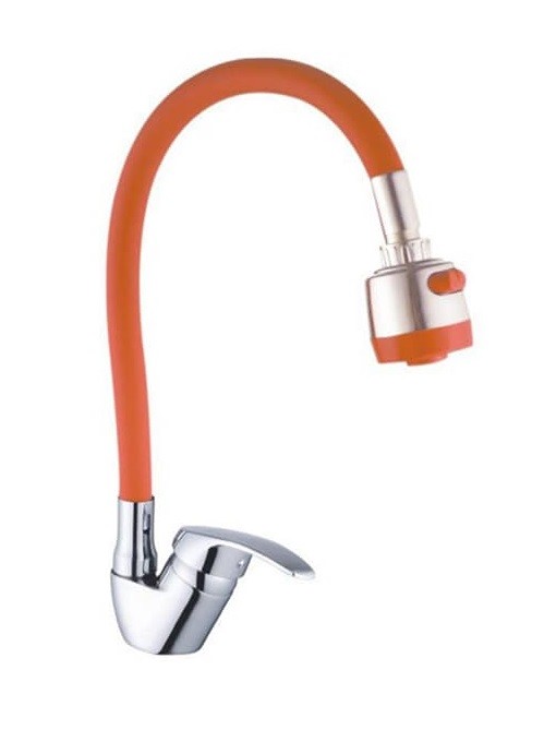 Miscelatore Rubinetto Monocomando Lavello Cucina Flessibile Rompigetto Aranc dfh