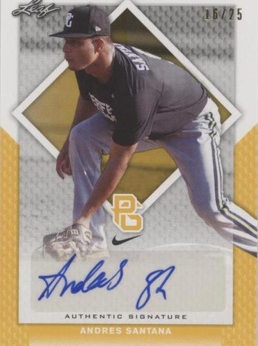 2016 Leaf Perfect Game National Showcase - Andres Santana #BA-124