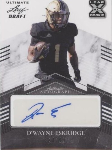 2021 Leaf Ultimate Draft D'Wayne Eskridge #BA-DWE